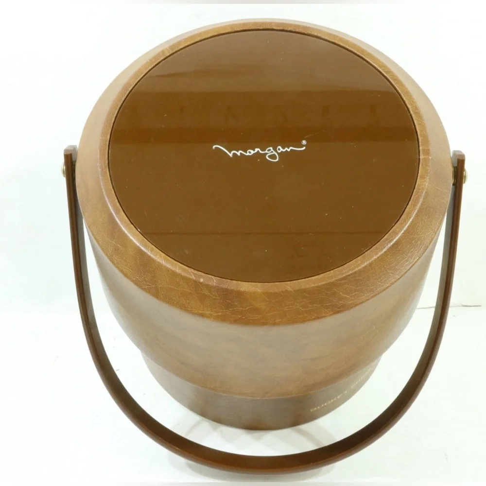 Vintage MCM Ice Bucket Morgan Designs, Bucket Brigade Collection Morgan & Co